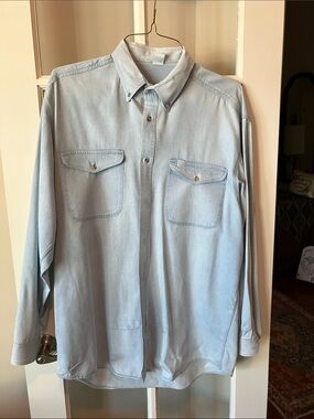 U2 Light Wash Button-Down Denim Shirt